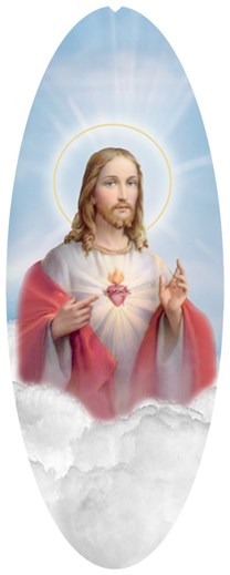 DNSA18-109-BL Sacred Heart Clouds Blue